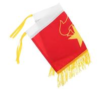 Drapeau de Fanfare Scolaire en Nylon Rouge pour Étudiants, Style Uniforme | Assemblage Rapide, Usage en Auditorium Représentation, Compatible Instruments à Vent et Caisse Claire