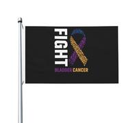 Drapeau De Festival Combattre Le Cancer De La Vessie Bannières Imprimé Double Face Drapeau De Cour Pour Fêtes Ferme Extérieure 90X150Cm