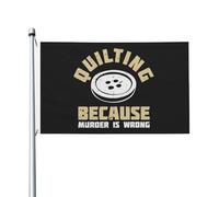 Drapeau De Festival Le Patchwork, Parce Que Le Meurtre Est Mal Décoration Bannière Avec Œillets Double Face Drapeaux De Maison Pour Plage Dortoirs Toutes Les Saisons 90X150Cm