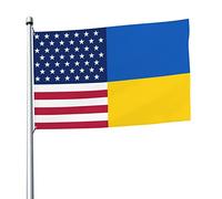 Drapeau De Festival Ukraine Bannières Avec Œillets Double Face Drapeau Pour Chambres Intérieure Ferme 90X150Cm