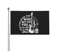 Drapeau De Festival Vous Pouvez Entendre La Musique, Mais Vous Ressentez La Basse. Décoration Bannière Suspendre Décoratif Drapeau De Cour Pour Plage Fêtes Ferme 90X150Cm