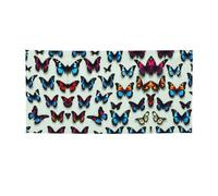 Drapeau de fête imprimé papillon et violoncelle, bannière décorative résistante aux intempéries pour une utilisation romantique de vacances