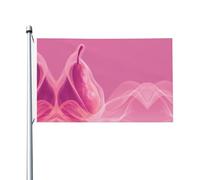 Drapeau de fête imprimé « The mysterious poire » - 91 x 152 cm - Bannière festive avec œillets - Convient pour les fêtes et le camping