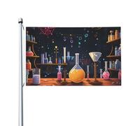Drapeau de fête scientifique 90 x 150 cm, bannière d'extérieur amusante, imprimé recto verso, pour la décoration intérieure et extérieure de la maison.