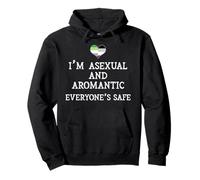 Drapeau de fierté asexuée et asymétrique - Mois de l'égalité non sexuelle Sweat à Capuche
