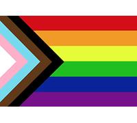 Drapeau de fierté LGBTQIA - Noir et marron - Drapeau arc-en-ciel - Inscription « Black Lives Matter BLM Trans Pride » - Décoration murale - 30,5 x 45,7 cm