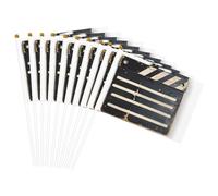 Drapeau de film classique imprimé noir polyvalent pour mariage, anniversaire, vacances, sport, défilé