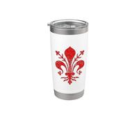 Drapeau de Florence, Italie, Toscane, Firenze Gobelet isotherme en acier inoxydable double paroi
