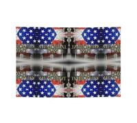 Drapeau de fond pour fête commémorative des soldats militaires américains - Pour intérieur ou extérieur - Pour remise de diplôme ou Noël