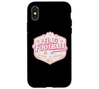 Drapeau de Football No Pads All Prowess Girl Player Citation pour Femme Coque pour iPhone X/XS
