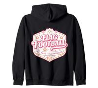 Drapeau de Football No Pads All Prowess Girl Player Citation pour Femme Sweat à Capuche
