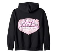 Drapeau de Football No Pads No Mercy Girl Player pour Femme Sweat à Capuche