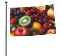 Drapeau de fruits et légumes frais de 6,1 x 0,9 m pour extérieur et intérieur, décoration d'intérieur et d'intérieur