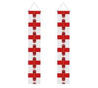 Drapeau de Gibraltar - Bannière de décoration de fête de remise de diplôme - Convient pour une utilisation en intérieur et en extérieur, un incontournable pour célébrer une remise de diplôme