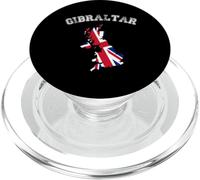 Drapeau de Gibraltar Vintage avec Motif Carte PopSockets PopGrip pour MagSafe