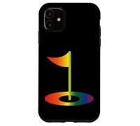 Drapeau de Golf Arc-en-Ciel LGBTQ Pride Sports Design Golf Tee Drapeau Coque pour iPhone 11
