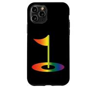 Drapeau de Golf Arc-en-Ciel LGBTQ Pride Sports Design Golf Tee Drapeau Coque pour iPhone 11 Pro