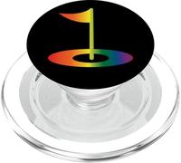 Drapeau de Golf Arc-en-Ciel LGBTQ Pride Sports Design Golf Tee Drapeau PopSockets PopGrip pour MagSafe