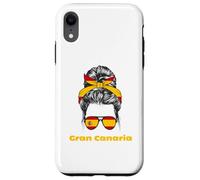 Drapeau de Gran Canaria Espagne Lady Espagne Coque pour iPhone XR
