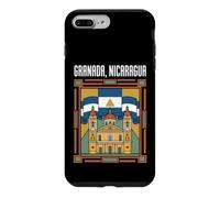 Drapeau de Grenade Nicaragua Vintage Voyage Graphique Coque pour iPhone 7 Plus/8 Plus