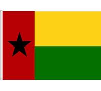 DRAPEAU DE GUINÉE BISSAU. QUALITÉ Satin PREMIUM 120 GR. GRANDE TAILLE 150X90 CM