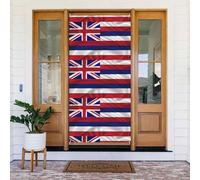 Drapeau de Hawaï Couverture de porte américaine Bannière décorée. Bannière imprimée pour décoration de fête