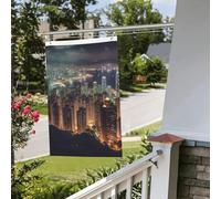 Drapeau de Hong Kong 61 x 91 cm pour extérieur et intérieur - Pour le printemps, l'été, l'automne, l'hiver - Drapeaux de jardin avec œillets verticaux double face pour décorations de cour