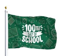 Drapeau de Jardin 100e jour d'école Drapeaux 90X150cm