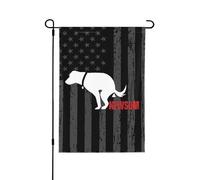 Drapeau de jardin 12x18 « Même mon chien déteste Gavin Newsom » - Drapeau anti-Newsom - Décoration extérieure pour terrasse et pelouse