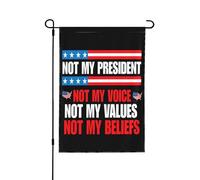 Drapeau de jardin 12x18 « Mon président », « Mes valeurs », « Voix », « Convictions », panneau de cour, drapea