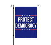 Drapeau de jardin 12x18 « Protégeons la démocratie » double face « Sauvez la démocratie » « Votez bleu 2024 » Drapeaux de cour « Sauvez » « Votez bleu 2024 » Drapeaux de maison Panneau « Interdit d