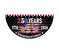 Drapeau de jardin 250 - Décoration drapeau ventilateur pour porche 1776-2026 | Bannière d'anniversaire 250 ans | pour les passionnés d'histoire Journée des anciens combattants Fête de