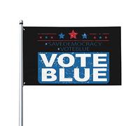 Drapeau de jardin 3 x 5 pi « Sauvez la démocratie » Votez bleu 2022, drapeau de maison, bannière de jardin, tapisserie, bannières extérieures, drapeau de cour avec 2 œillets