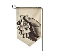 Drapeau de jardin 30,5 x 45,7 cm - Bannière extérieure double face - Drapeau de bienvenue saisonnier - Décoration extérieure - Style vintage - Pour terrasse, pelouse et décoration de jardin