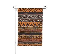 Drapeau de jardin 30,5 x 45,7 cm double face, drapeau africain de campagne de vacances en tissu tribal saisonnier pour printemps, été, pelouse, porche, décoration d'intérieur, petit drapeau de jardin