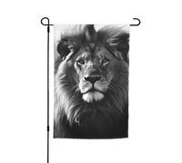 Drapeau de jardin 30,5 x 45,7 cm double face, drapeau de cour de vacances de ferme, lion africain, bannière extérieure saisonnière pour printemps, été, pelouse, porche, décoration d'intérieur, petit