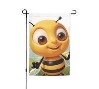 Drapeau de jardin 30,5 x 45,7 cm double face, drapeau de ferme, abeille, bannière d'extérieur saisonnière pour printemps, été, pelouse, porche, décoration d'intérieur, petit drapeau de jardin