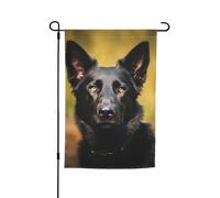 Drapeau de jardin 30,5 x 45,7 cm double face, drapeau de ferme, berger allemand, bannière d'extérieur saisonnière pour printemps, été, pelouse, porche, décoration d'intérieur, petit drapeau de jardin