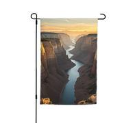 Drapeau de jardin 30,5 x 45,7 cm double face, drapeau de ferme, canyon au coucher du soleil, bannière extérieure saisonnière pour printemps, été, pelouse, porche, décoration d'intérieur, petit drapeau