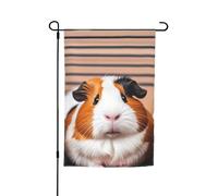 Drapeau de jardin 30,5 x 45,7 cm double face, drapeau de ferme, cochons d'Inde, bannière saisonnière d'extérieur pour printemps, été, pelouse, porche, décoration d'intérieur, petit drapeau de jardin