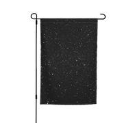 Drapeau de jardin 30,5 x 45,7 cm double face, drapeau de ferme de vacances de cour, bannière d'extérieur à paillettes noires pour printemps, été, pelouse, porche, décoration d'intérieur, petit drapeau