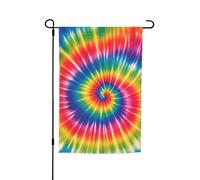 Drapeau de jardin 30,5 x 45,7 cm double face, drapeau de ferme de vacances de cour, bannière saisonnière arc-en-ciel saisonnière pour printemps, été, pelouse, porche, décoration d'intérieur, petit