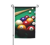 Drapeau de jardin 30,5 x 45,7 cm double face, drapeau de ferme, de vacances, de cour, de billard, bannière saisonnière d'extérieur pour printemps, été, pelouse, porche, décoration d'intérieur, petit
