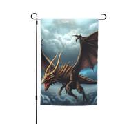 Drapeau de jardin 30,5 x 45,7 cm double face, drapeau de ferme de vacances de cour, drapeau de jardin en forme de dragon volant saisonnier pour printemps, été, pelouse, porche, décoration d'intérieur