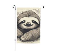 Drapeau de jardin 30,5 x 45,7 cm double face, drapeau de ferme de vacances de cour, drapeau paresseux mon esprit, bannière extérieure saisonnière pour printemps, été, pelouse, porche, décoration