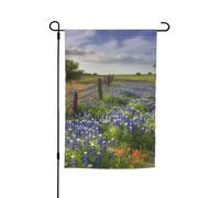 Drapeau de jardin 30,5 x 45,7 cm double face, drapeau de ferme de vacances de cour du Texas Bluebonnets, bannière saisonnière d'extérieur pour printemps, été, pelouse, porche, décoration d'intérieur