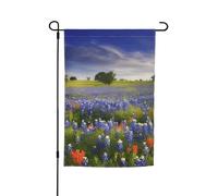 Drapeau de jardin 30,5 x 45,7 cm double face, drapeau de ferme de vacances de cour du Texas Bluebonnets, bannière saisonnière d'extérieur pour printemps, été, pelouse, porche, décoration d'intérieur