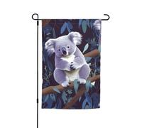 Drapeau de jardin 30,5 x 45,7 cm double face, drapeau de ferme de vacances de cour, joli koala, bannière saisonnière d'extérieur pour printemps, été, pelouse, porche, décoration d'intérieur, petit