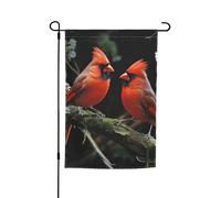 Drapeau de jardin 30,5 x 45,7 cm double face, drapeau de ferme de vacances, drapeau cardinaux, oiseaux, faune, bannière extérieure saisonnière pour printemps, été, pelouse, porche, décoration