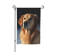 Drapeau de jardin 30,5 x 45,7 cm double face, drapeau de ferme, drapeau Golden Retriever, bannière extérieure saisonnière pour printemps, été, pelouse, porche, décoration d'intérieur, petit drapeau de